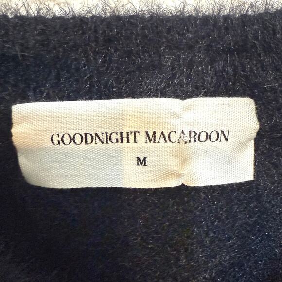 Goodnight Macaroon medium cutout fuzzy sweater top SP 2932 - Picture 2 of 10